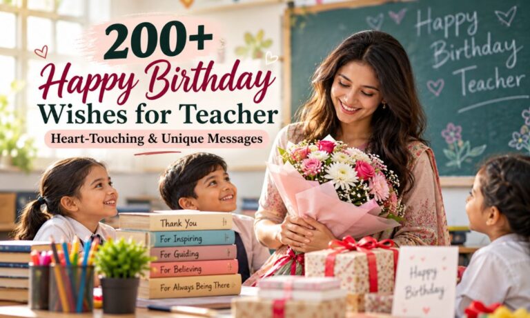 200+ Happy Birthday Wishes for Teacher – Heart-Touching & Unique Messages